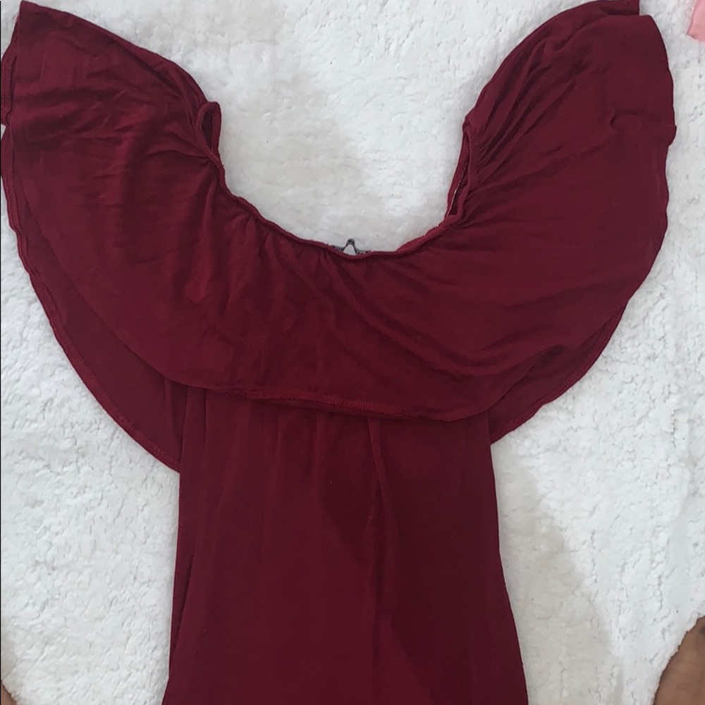 Fashion Nova off shoulder maxi dress SZ S